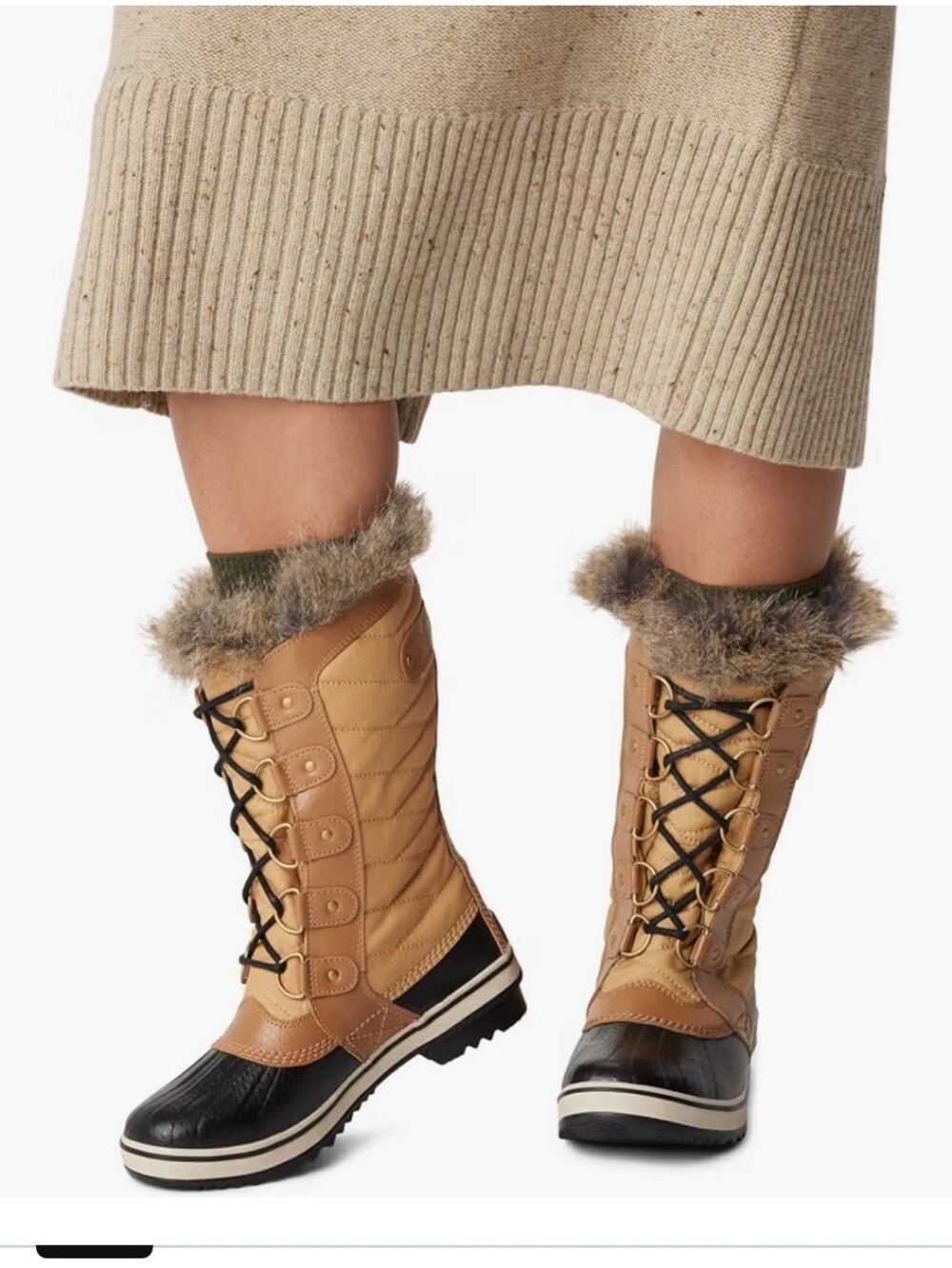 SOREL Women's Tofino II Waterproof Winter Snow Boots Curry /Fawn/Black/Tan Sz7.5 - Picture 9 of 13